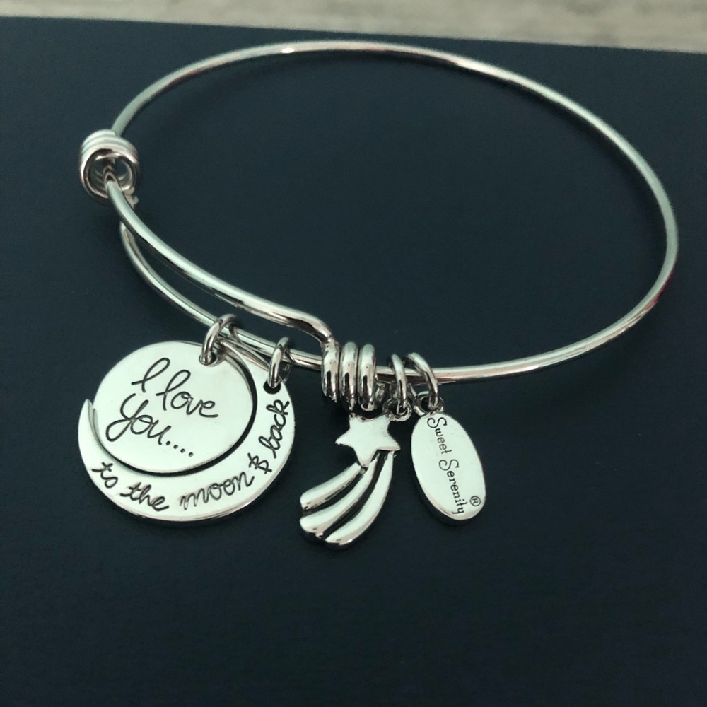 Sweet Serenity Love You to the Moon Bangle